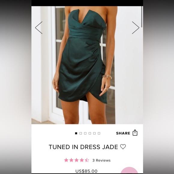 Tuned in dress jade - Picture 2 of 2